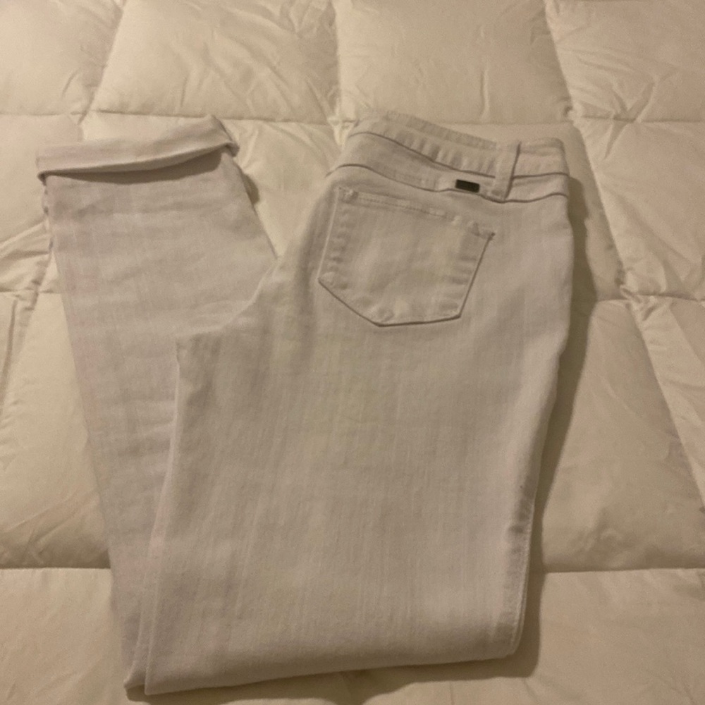 1822 Denim Women’s Stretch Skinny Ankle White Jeans Size 4.